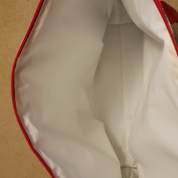 Waterproof Red Paisley Tote Bag - Picture 4 of 4